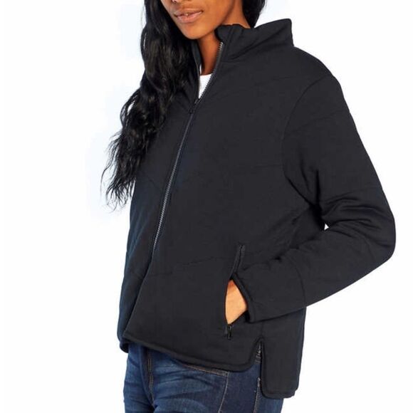 NWT 🏷 Quilted Knit Black Jacket, Brand: Three Dots, Women’s Small - Picture 1 of 6